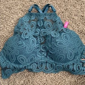 Pink Victoria’s Secret Laced Push-up Brallete